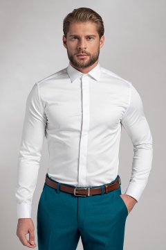 Pánská košile BANDI, model SLIM LARADUX Bianco